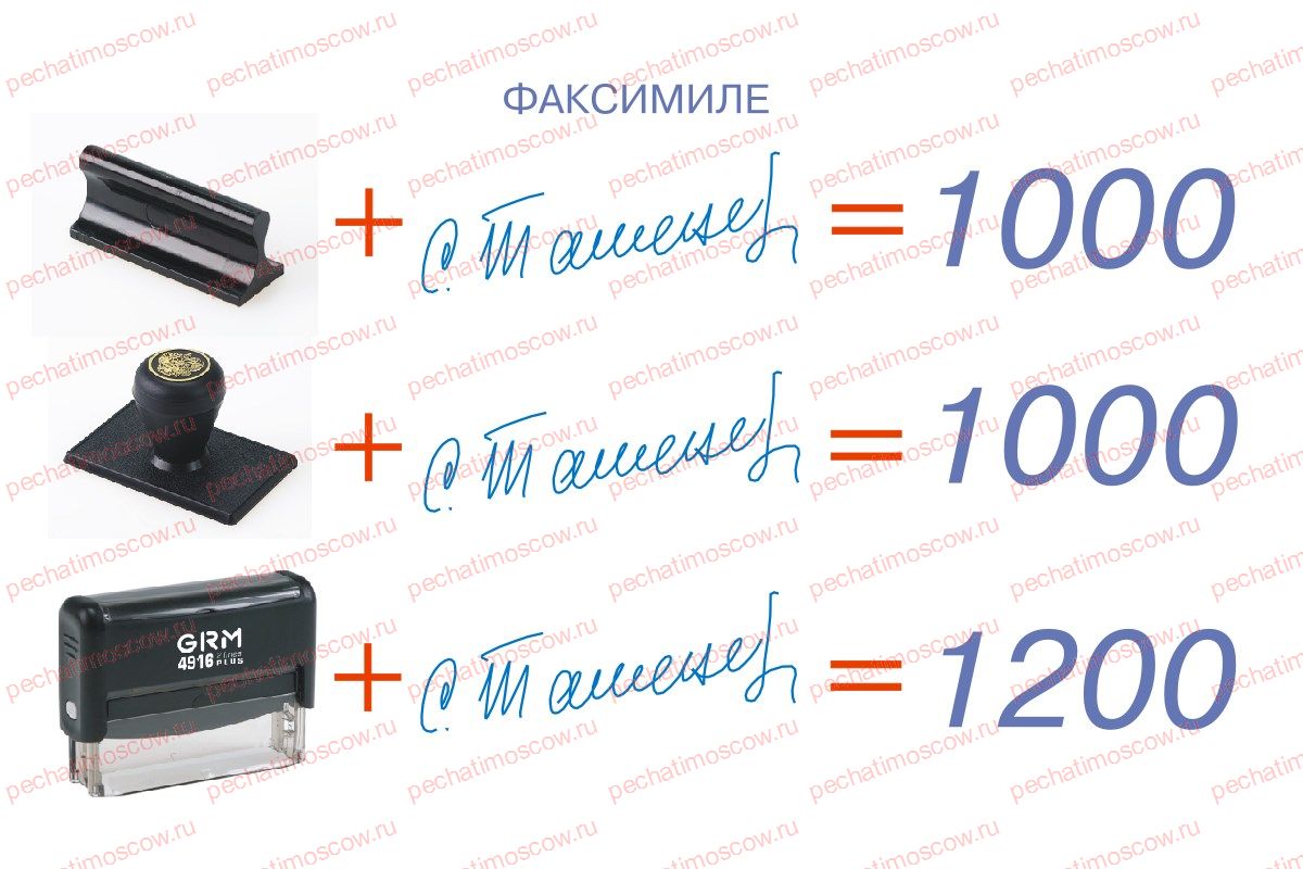 Изготовление факсимиле подписи